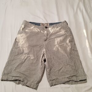 Tommy Bahama Men's Seersucker Shorts – Blue White Stripe – Size 35